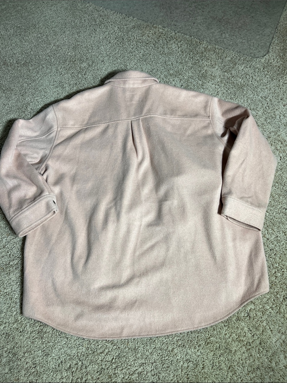 Old Navy Light Pink Button-Front Shacket - Picture 6 of 6